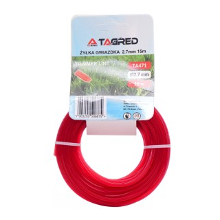 Νήμα Μεσινέζας Θαμνοκοπτικού 2.7 mm x 15 m TAGRED TA471 Νήμα Μεσινέζας Θαμνοκοπτικού 2.7 mm x 15 m TAGRED TA471