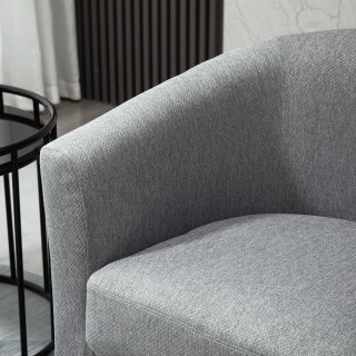 HOMCOM Μοντέρνα Επενδυμένη Πολυθρόνα με Βαθύ Κάθισμα - Γκρι 839-204 HOMCOM Μοντέρνα Επενδυμένη Πολυθρόνα με Βαθύ Κάθισμα - Γκρι 839-204