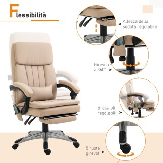 Καρέκλα μασάζ γραφείου Vinsetto, ρυθμιζόμενο και ανακλινόμενο ύψος ... Καρέκλα μασάζ γραφείου Vinsetto, ρυθμιζόμενο και ανακλινόμενο ύψος ...