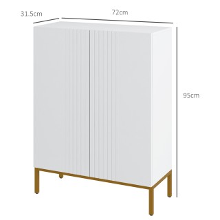 HOMCOM φορητή θήκη παπουτσιών για 15-20 ζευγάρια παπούτσια, ρυθμιζό...