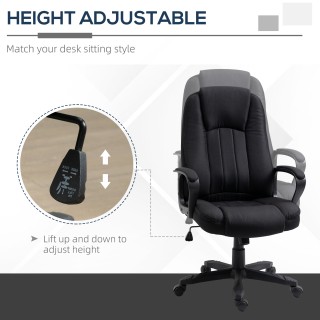 Καρέκλα γραφείου μασάζ με ρυθμιζόμενο ύψος Vinsetto, 60x74x106-116c...