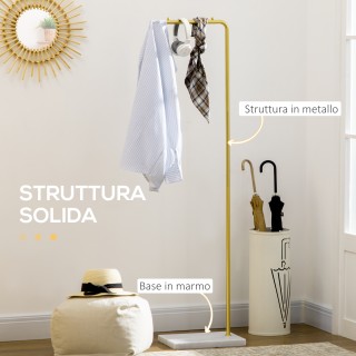 HOMCOM Coat Stand για είσοδο, υπνοδωμάτιο και σαλόνι σε μέταλλο και...