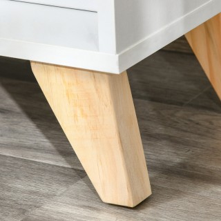 Ντουλάπι HOMCOM με ντουλάπι και ανοιχτά ράφια - Λευκό 837-168 Ντουλάπι HOMCOM με ντουλάπι και ανοιχτά ράφια - Λευκό 837-168