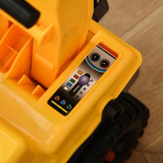 HOMCOM 2 σε 1 μπουλντόζα Παιχνίδι με εκσκαφέα και δάγκωμα, κρυφό δι...