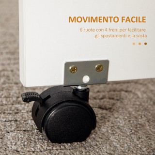 Τραπέζι HOMCOM Drop-leaf για 6 άτομα max με 2 συρτάρια, ντουλάπι κα... Τραπέζι HOMCOM Drop-leaf για 6 άτομα max με 2 συρτάρια, ντουλάπι κα...