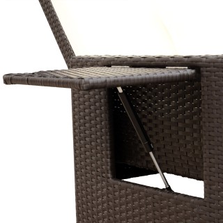 Καναπές κήπου Outsunny με πάγκο για υποπόδιο σε καφέ PE Rattan 130 ... Καναπές κήπου Outsunny με πάγκο για υποπόδιο σε καφέ PE Rattan 130 ...