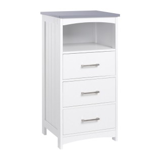 Ντουλάπι Μπάνιου με 3 Συρτάρια και 1 Ράφι 40 x 33 x 80 cm Kleankin ... Ντουλάπι Μπάνιου με 3 Συρτάρια και 1 Ράφι 40 x 33 x 80 cm Kleankin ...