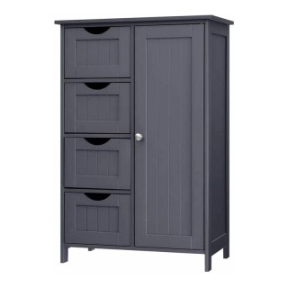 Ντουλάπι Μπάνιου με 4 Συρτάρια 55 x 82 x 30 cm VASAGLE LHC41GY Ντουλάπι Μπάνιου με 4 Συρτάρια 55 x 82 x 30 cm VASAGLE LHC41GY