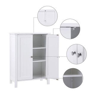 Ντουλάπι Μπάνιου 60 x 30 x 80 cm VASAGLE BCB60W Ντουλάπι Μπάνιου 60 x 30 x 80 cm VASAGLE BCB60W