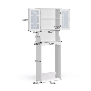 Ντουλάπι Μπάνιου με 3 Ράφια και Θήκη για Πλυντήριο 60 x 22 x 170.5 ... Ντουλάπι Μπάνιου με 3 Ράφια και Θήκη για Πλυντήριο 60 x 22 x 170.5 ...