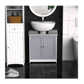 Ντουλάπι Νιπτήρα 60 x 30 x 60 cm Kleankin 834-279 Ντουλάπι Νιπτήρα 60 x 30 x 60 cm Kleankin 834-279