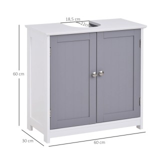 Ντουλάπι Νιπτήρα 60 x 30 x 60 cm Kleankin 834-279 Ντουλάπι Νιπτήρα 60 x 30 x 60 cm Kleankin 834-279