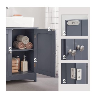 Ντουλάπι Νιπτήρα 60 x 30 x 60 cm VASAGLE BBC001G01