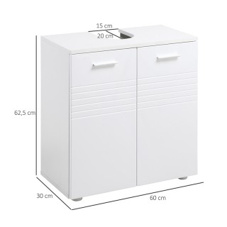 Ντουλάπι Νιπτήρα 60 x 30 x 62.5 cm Kleankin 834-375 Ντουλάπι Νιπτήρα 60 x 30 x 62.5 cm Kleankin 834-375