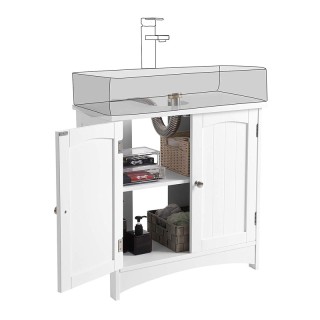 Ντουλάπι Νιπτήρα 60 x 60 x 30 cm Songmics BBC01WT Ντουλάπι Νιπτήρα 60 x 60 x 30 cm Songmics BBC01WT