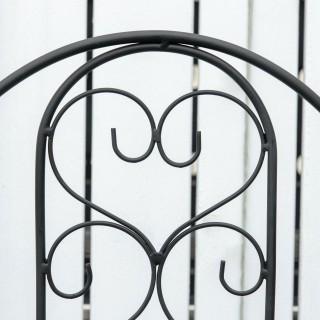 Outsunny Πτυσσόμενη κάθετη θήκη φυτών με 5 μεταλλικές γλάστρες εξωτ...