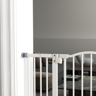 PawHut Extendable Dog Gate Χωρίς βίδες Ρυθμιζόμενη από 74-100 cm Ύψ...