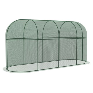 Θερμοκήπιο Outsunny 3x1x1,5m Mesh με αρθρωτή πόρτα και πάσσαλοι εδά...