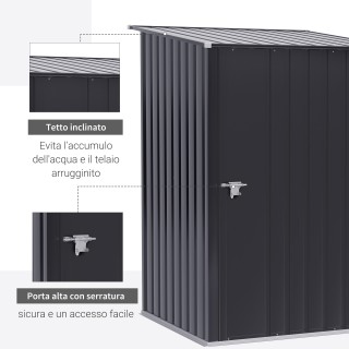 Outsunny Garden Shed Εργαλειοθήκη σε ατσάλινο φύλλο με κλειδαριά, 1... Outsunny Garden Shed Εργαλειοθήκη σε ατσάλινο φύλλο με κλειδαριά, 1...