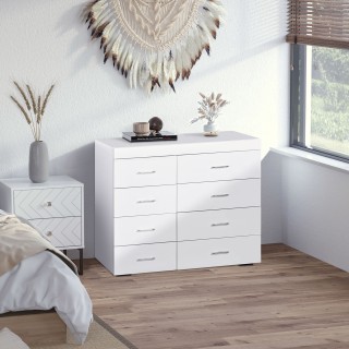 Συρταριέρα Homcom για το σπίτι και το γραφείο σε ξύλο, λευκό, 90x35...