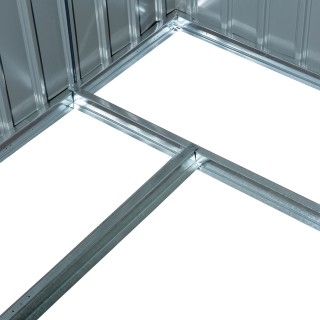 Υπόστεγο κήπου από λαμαρίνα Outsunny με συρόμενες πόρτες, 213x130x1... Υπόστεγο κήπου από λαμαρίνα Outsunny με συρόμενες πόρτες, 213x130x1...