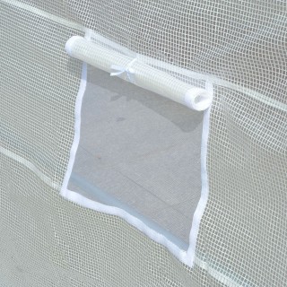 Μεταλλικό Θερμοκήπιο Τούνελ 6 x 3 x 2 m Χρώματος Λευκό Outsunny 845...