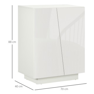 Ντουλάπι πολλαπλών χρήσεων HOMCOM Λευκό μοριοσανίδα 3 επιπέδων με ρ... Ντουλάπι πολλαπλών χρήσεων HOMCOM Λευκό μοριοσανίδα 3 επιπέδων με ρ...