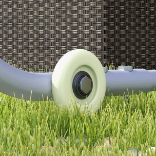 Outsunny Pergola Gazebo 3x3 m με ρόδες, κάλυμμα Anti-UV και ατσάλιν... Outsunny Pergola Gazebo 3x3 m με ρόδες, κάλυμμα Anti-UV και ατσάλιν...