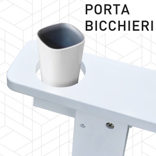 Outsunny Garden Chair Adirondack σε λευκό ξύλο 97x72,39x93 cm 01-0016