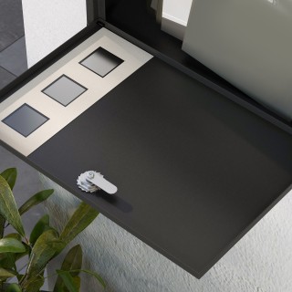 Μεταλλικό γραμματοκιβώτιο HOMCOM με 2 κλειδιά ασφαλείας, 3 παράθυρα... Μεταλλικό γραμματοκιβώτιο HOMCOM με 2 κλειδιά ασφαλείας, 3 παράθυρα...