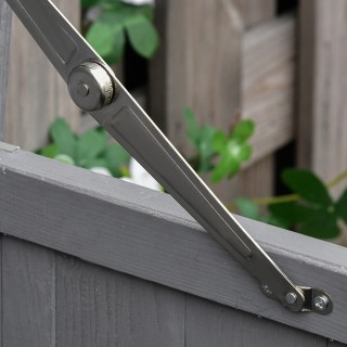 Έπιπλο κήπου Outsunny με 2 ράφια σε ξύλο ελάτης με ανοιγόμενη οροφή... Έπιπλο κήπου Outsunny με 2 ράφια σε ξύλο ελάτης με ανοιγόμενη οροφή...