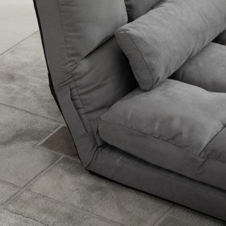 HOMCOM Πτυσσόμενος καναπές δαπέδου με ανακλινόμενη πλάτη και μαξιλά... HOMCOM Πτυσσόμενος καναπές δαπέδου με ανακλινόμενη πλάτη και μαξιλά...