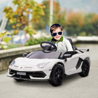 HOMCOM 12V Lamborghini Licenseded Electric Ride-On Toy Car for Chil...