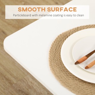 HOMCOM Πτυσσόμενο Τραπέζι Κουζίνας με 2 Συρτάρια και Ντουλάπι με Πό... HOMCOM Πτυσσόμενο Τραπέζι Κουζίνας με 2 Συρτάρια και Ντουλάπι με Πό...