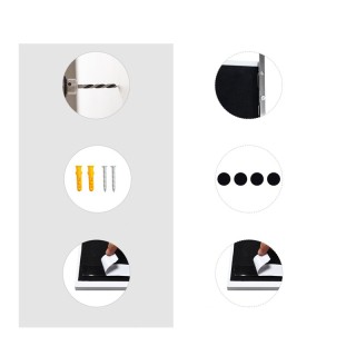 Ολόσωμος Μεταλλικός Καθρέπτης Τοίχου 36.5 x 1.5 x 107 cm Costway HW...