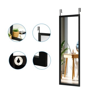 Ολόσωμος Ξύλινος Καθρέπτης Τοίχου 120 x 37 cm Costway HW66332BK Ολόσωμος Ξύλινος Καθρέπτης Τοίχου 120 x 37 cm Costway HW66332BK