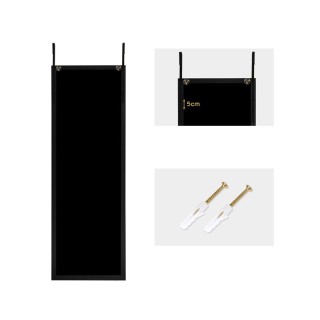 Ολόσωμος Ξύλινος Καθρέπτης Τοίχου 120 x 37 cm Costway HW66332BK Ολόσωμος Ξύλινος Καθρέπτης Τοίχου 120 x 37 cm Costway HW66332BK