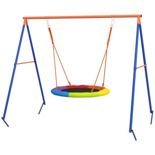 Outsunny Garden Nest Swing για 1-2 Παιδιά σε ενισχυμένο μέταλλο, 19...
