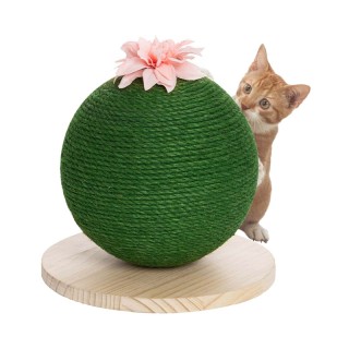 Ονυχοδρόμιο Γάτας Μπάλα με Λουλούδι 20 cm Bakaji 02814735 Ονυχοδρόμιο Γάτας Μπάλα με Λουλούδι 20 cm Bakaji 02814735