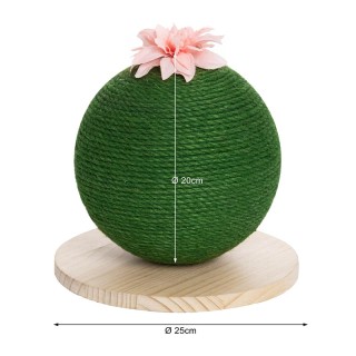 Ονυχοδρόμιο Γάτας Μπάλα με Λουλούδι 20 cm Bakaji 02814735 Ονυχοδρόμιο Γάτας Μπάλα με Λουλούδι 20 cm Bakaji 02814735