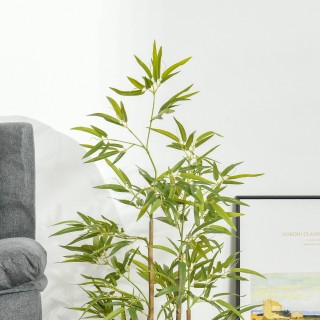 Τεχνητό Φυτό Bamboo σε Γλάστρα 120 cm HOMCOM 830-429