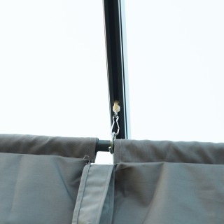 Πέργκολα Outsunny Gazebo με συρόμενο κάλυμμα για εξωτερικούς χώρους... Πέργκολα Outsunny Gazebo με συρόμενο κάλυμμα για εξωτερικούς χώρους...