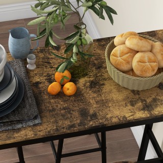 Σετ τραπεζιού και καρέκλας 5 τεμαχίων HOMCOM με 4 σκαμπό με υποπόδι... Σετ τραπεζιού και καρέκλας 5 τεμαχίων HOMCOM με 4 σκαμπό με υποπόδι...