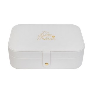 Ορθογώνια Κοσμηματοθήκη - Μπιζουτιέρα 22 x 15 x 7 cm Χρώματος Λευκό... Ορθογώνια Κοσμηματοθήκη - Μπιζουτιέρα 22 x 15 x 7 cm Χρώματος Λευκό...