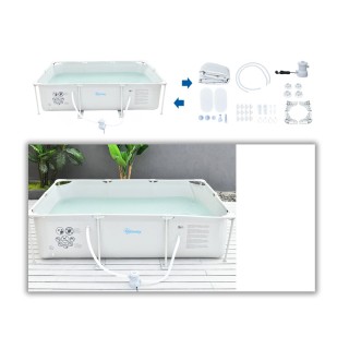 Ορθογώνια Πισίνα με Φίλτρο και Βαλβίδα από Ατσάλι και PVC 291 x 190... Ορθογώνια Πισίνα με Φίλτρο και Βαλβίδα από Ατσάλι και PVC 291 x 190...