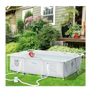 Ορθογώνια Πισίνα με Φίλτρο και Βαλβίδα από Ατσάλι και PVC 291 x 190... Ορθογώνια Πισίνα με Φίλτρο και Βαλβίδα από Ατσάλι και PVC 291 x 190...