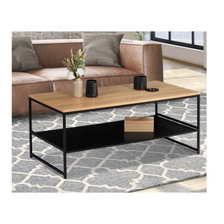 Ορθογώνιο Μεταλλικό Τραπέζι Σαλονιού με 1 Ράφι 113.5 x 60 x 45 cm M... Ορθογώνιο Μεταλλικό Τραπέζι Σαλονιού με 1 Ράφι 113.5 x 60 x 45 cm M...