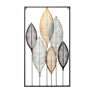 Ορθογώνιο Μεταλλικό Διακοσμητικό Τοίχου 37.3 x 2.5 x 64.7 cm Atmosp...