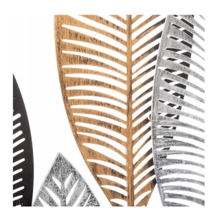 Ορθογώνιο Μεταλλικό Διακοσμητικό Τοίχου 37.3 x 2.5 x 64.7 cm Atmosp...