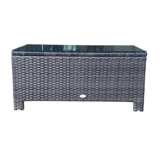 Ορθογώνιο Τραπέζι Κήπου από Συνθετικό Ρατάν με Γυάλινη Επιφάνεια 85... Ορθογώνιο Τραπέζι Κήπου από Συνθετικό Ρατάν με Γυάλινη Επιφάνεια 85...